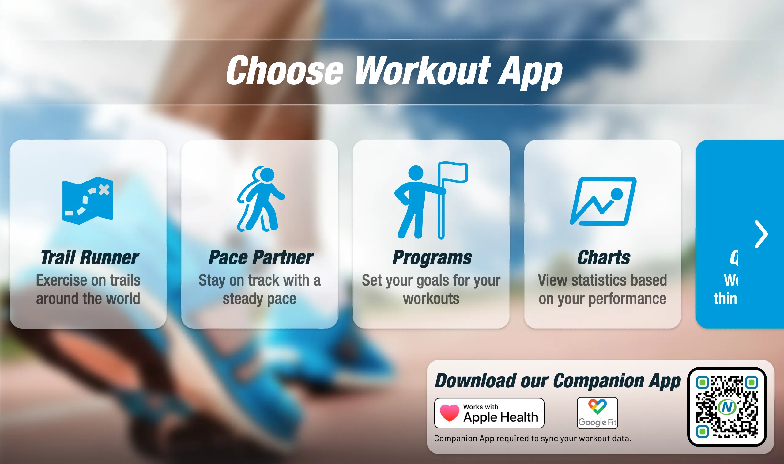 Choose a workout app